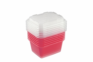 Set of containers for freezing "Zip mini" 6 pcs., sangria